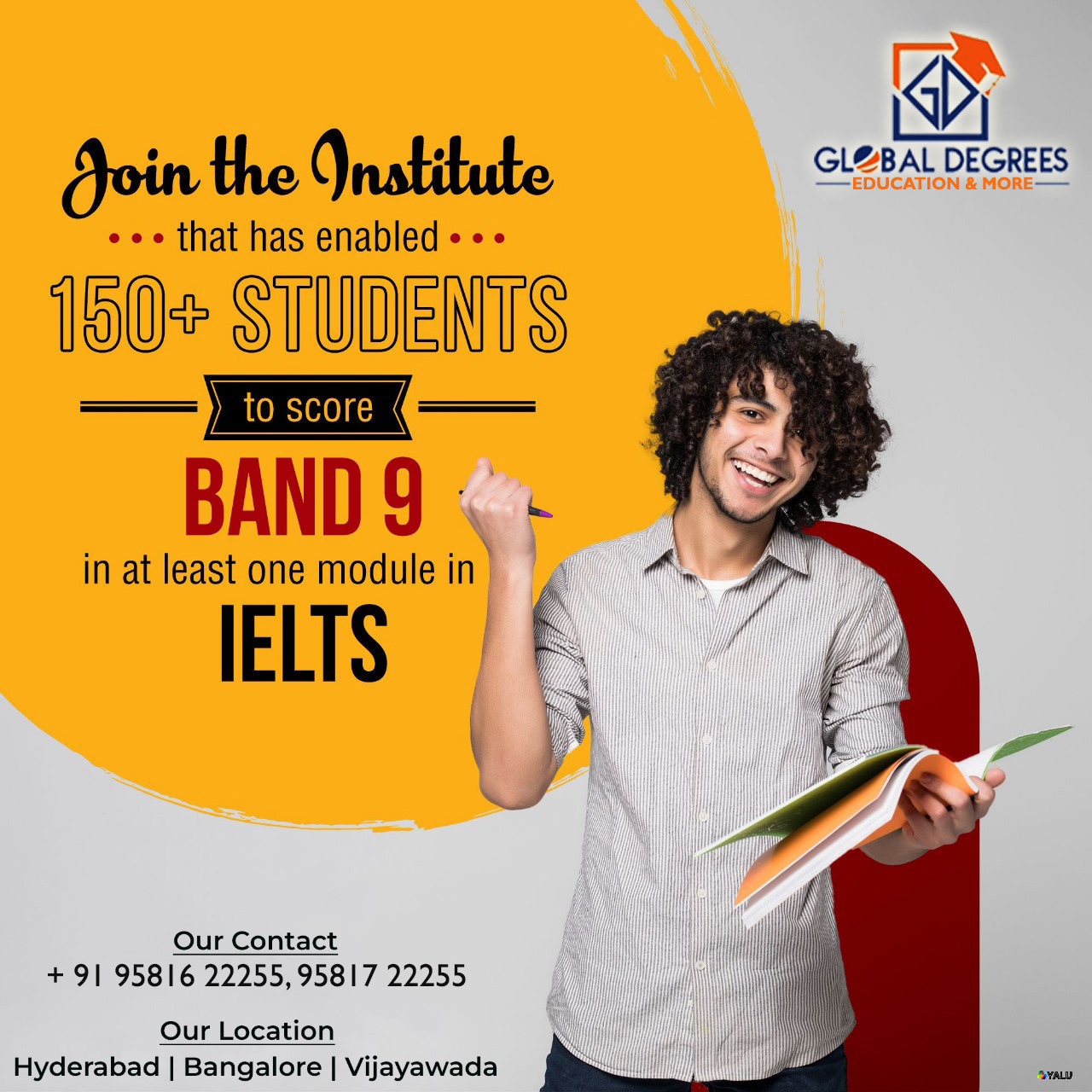 Get 8+ IELTS Bands in 4 Weeks | Best IELTS Prep in Guntur -  Global Degrees 20+Year Image