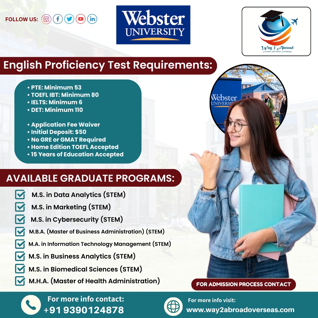 STUDY IN WEBSTER UNIVERSITY, US Image