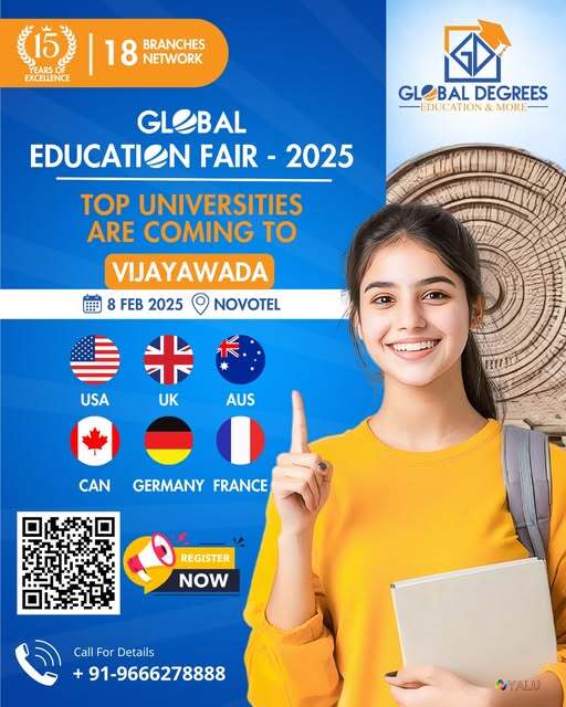  Global Education Fair - 2025 is coming to Vijayawada!  Image